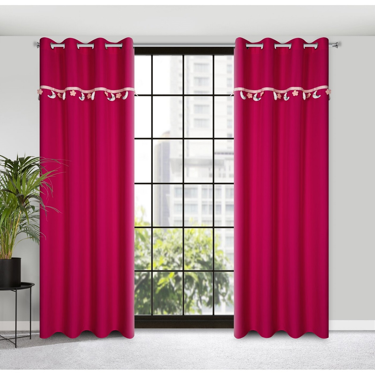 Duże zdjęcie produktu Zasłona gotowa Moon dla dziewczynki