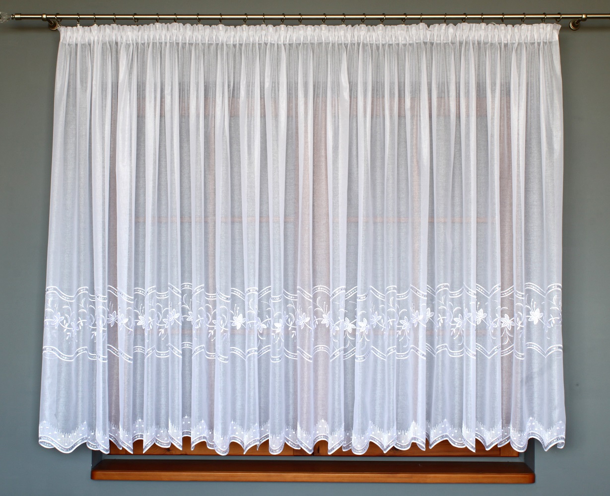 Duże zdjęcie produktu Firanka haftowana Cyrkonia