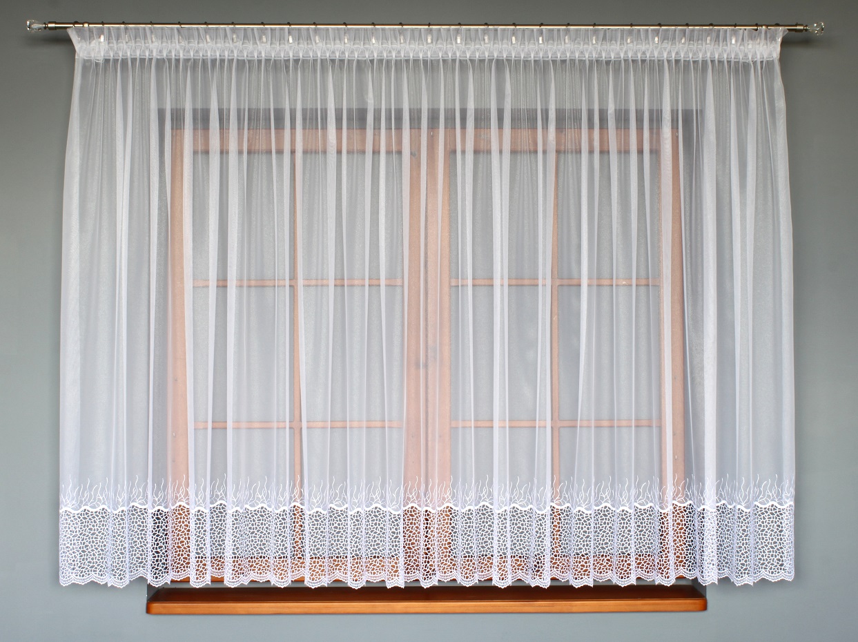 Duże zdjęcie produktu Firanka marszczona gipiurowa