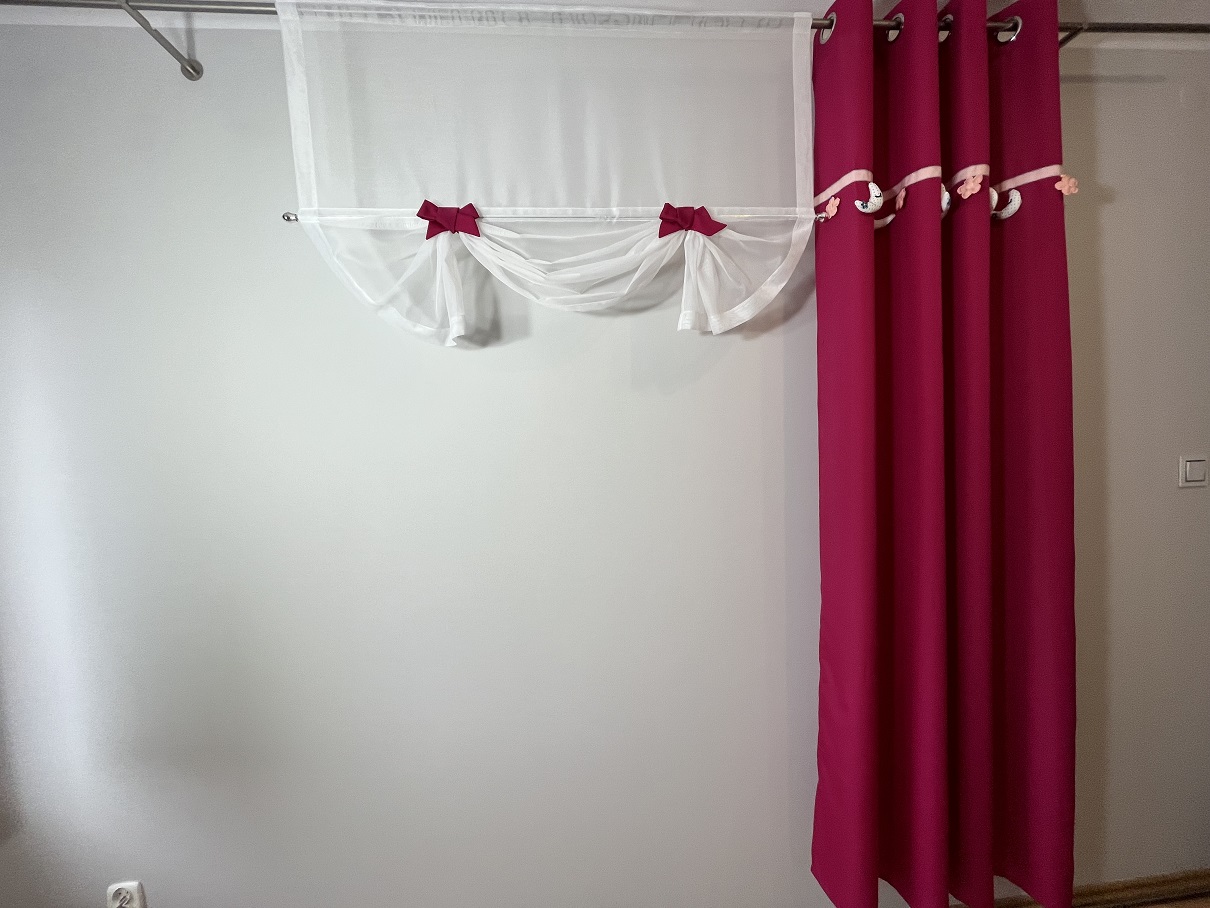 Duże zdjęcie produktu Panel Renia z różowymi kokardkami