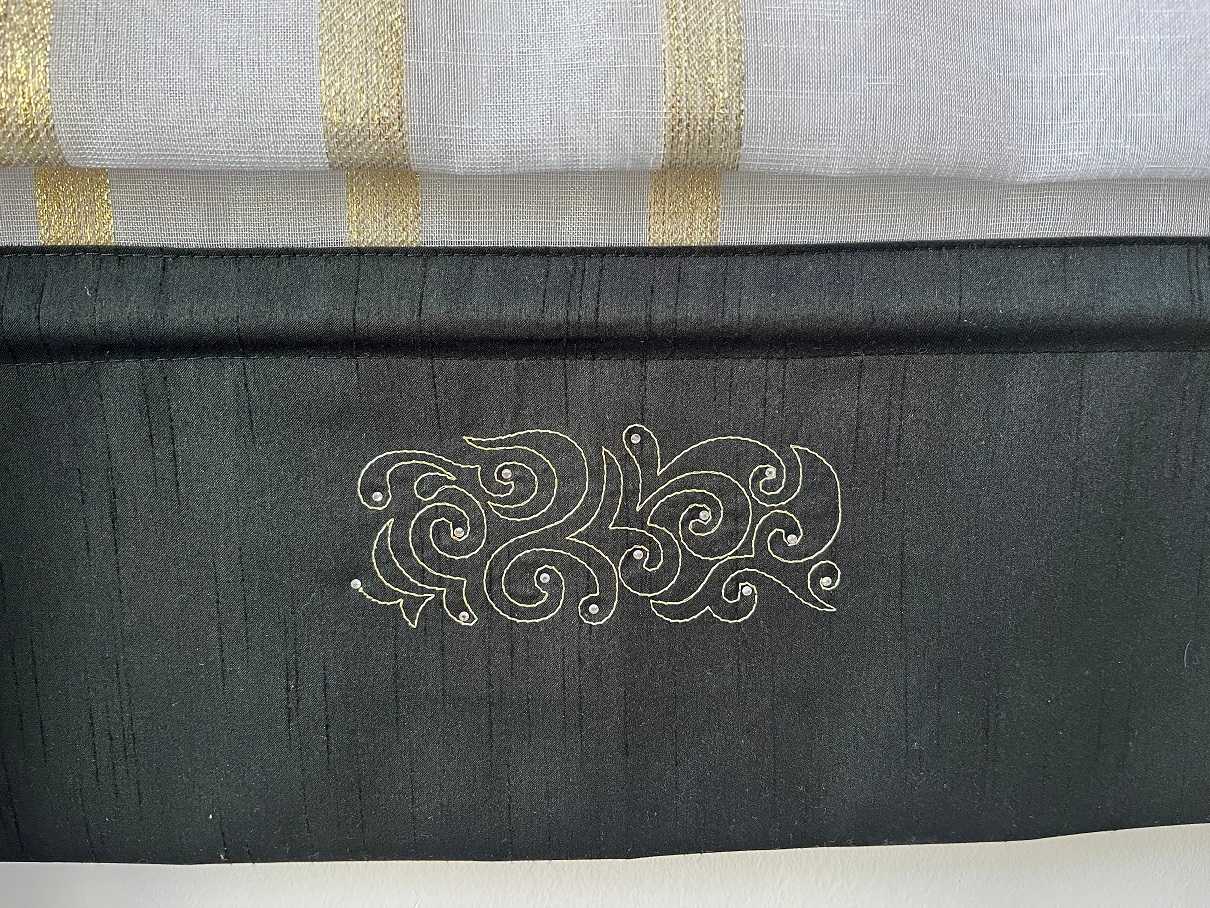 Zdjęcie haftu na panelu